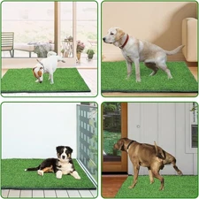 Dog Grass Mat with Pee Pad Puppy Training Pee Patch Pad (23.6" x 34.6")
