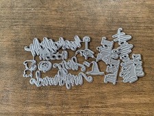 CUTTING DIE, HALLOWEEN, TRICK OR TREAT, NEW NEVER USED 