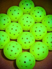 12pcs Outdoor Pickleball Balls Standard 40 Holes Ball Meet USAPA Standard