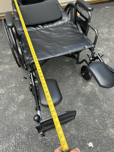 NEW Bari+Max Bariatric Reclining Wheelchair 24”Elevating Leg Rest 15015-24DELR - Picture 17 of 22