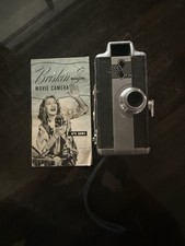 Vintage BRISKIN 8mm Movie Camera from 1947 with Owner's Manual