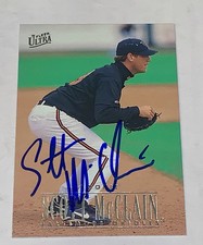 Scott McClain SIGNED 1996 Fleer Ultra Card #306 Baltimore Orioles Auto RC Cubs