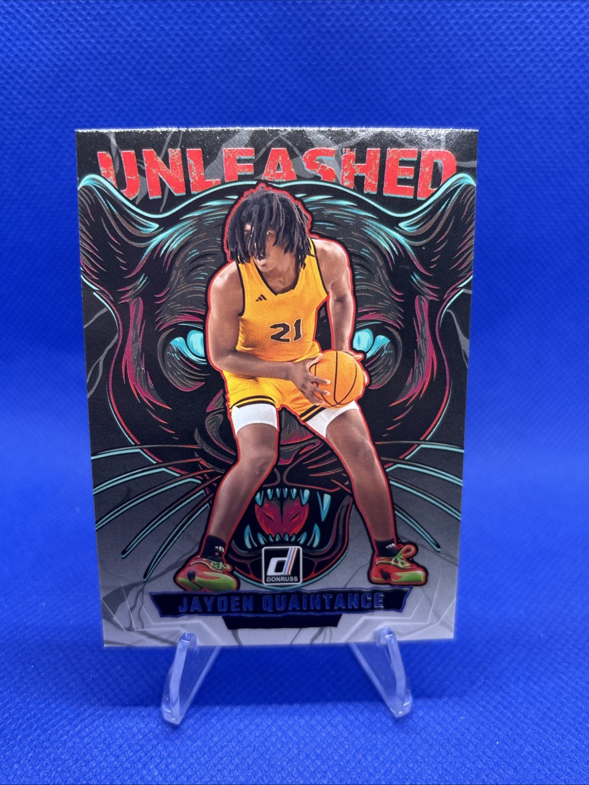 Panini 2025-26 Donruss Basketball Unleashed Insert #5 Jayden Quaintance