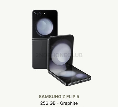 Samsung Galaxy Z Flip 5 - 256GB Unlocked - Fully Functional - LCD Black Spot