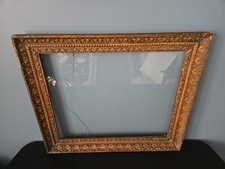 Antique Wooden Deep Ornate Frame Wall  20.5" X 18"