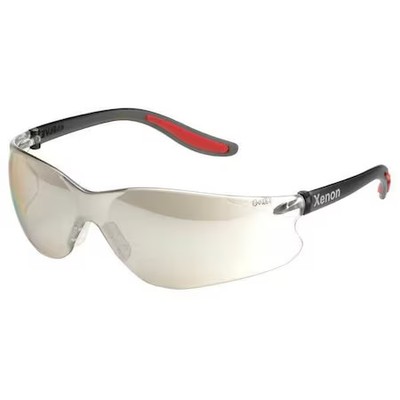 Deltaplus Sg-14I/O Xenon, Safety Glasses, Uncoated, Light Gray Lens, Black