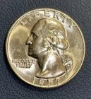 1957 D 25C Washington Quarter - Choice BU - 90% Silver