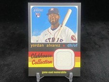 YORDAN ALVAREZ 2020 TOPPS HERITAGE #CCR-YA CLUBHOUSE COLL. ROOKIE PATCH / ASTROS