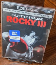 Rocky 3 III 4K Steelbook 4K NEW Sealed -w/PROTECTIVE SLEEVE-Free Box SHIPPING