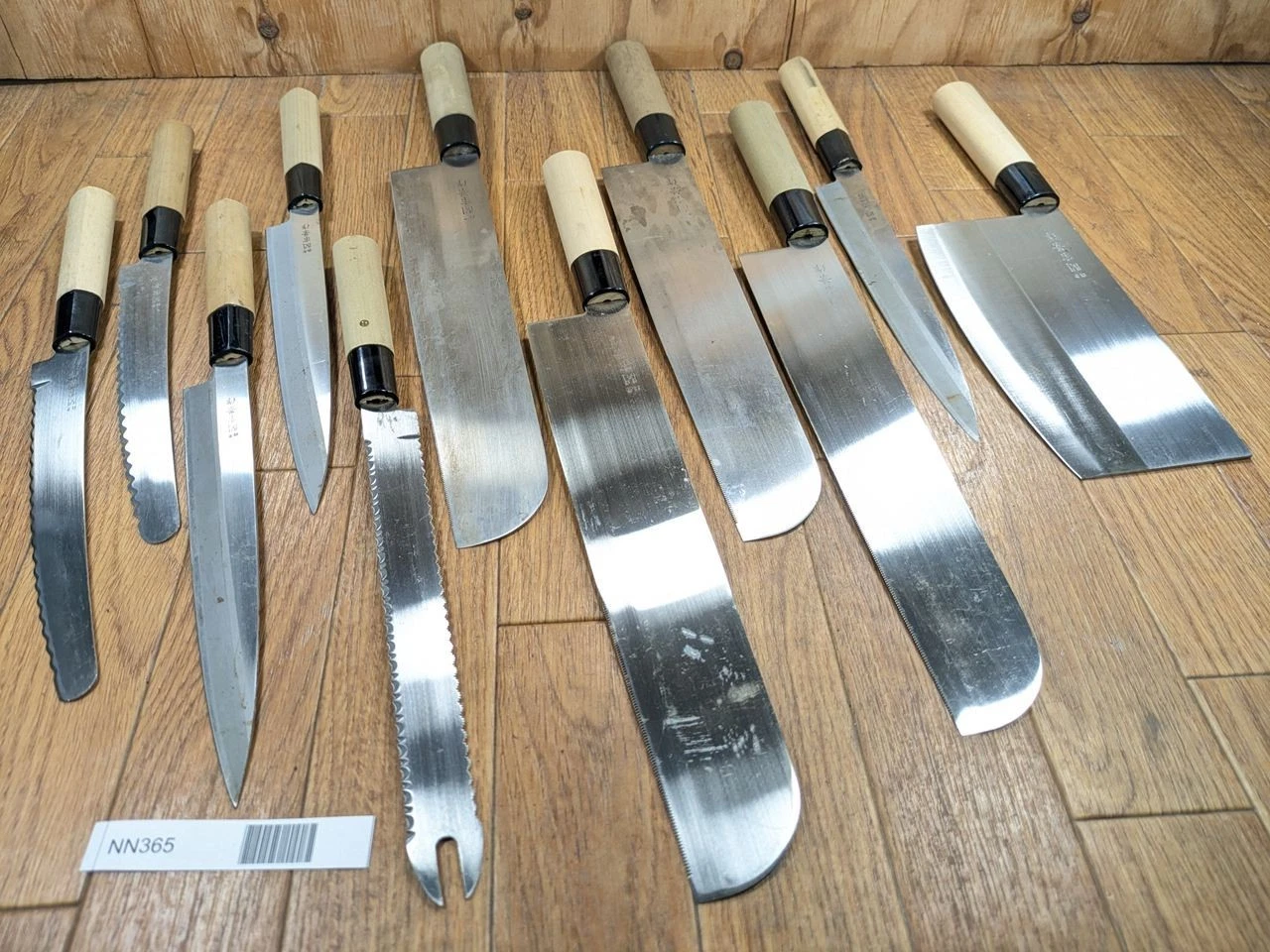 Damaged Lot of Japanese Chef's Kitchen Knives hocho set from Japan NN365