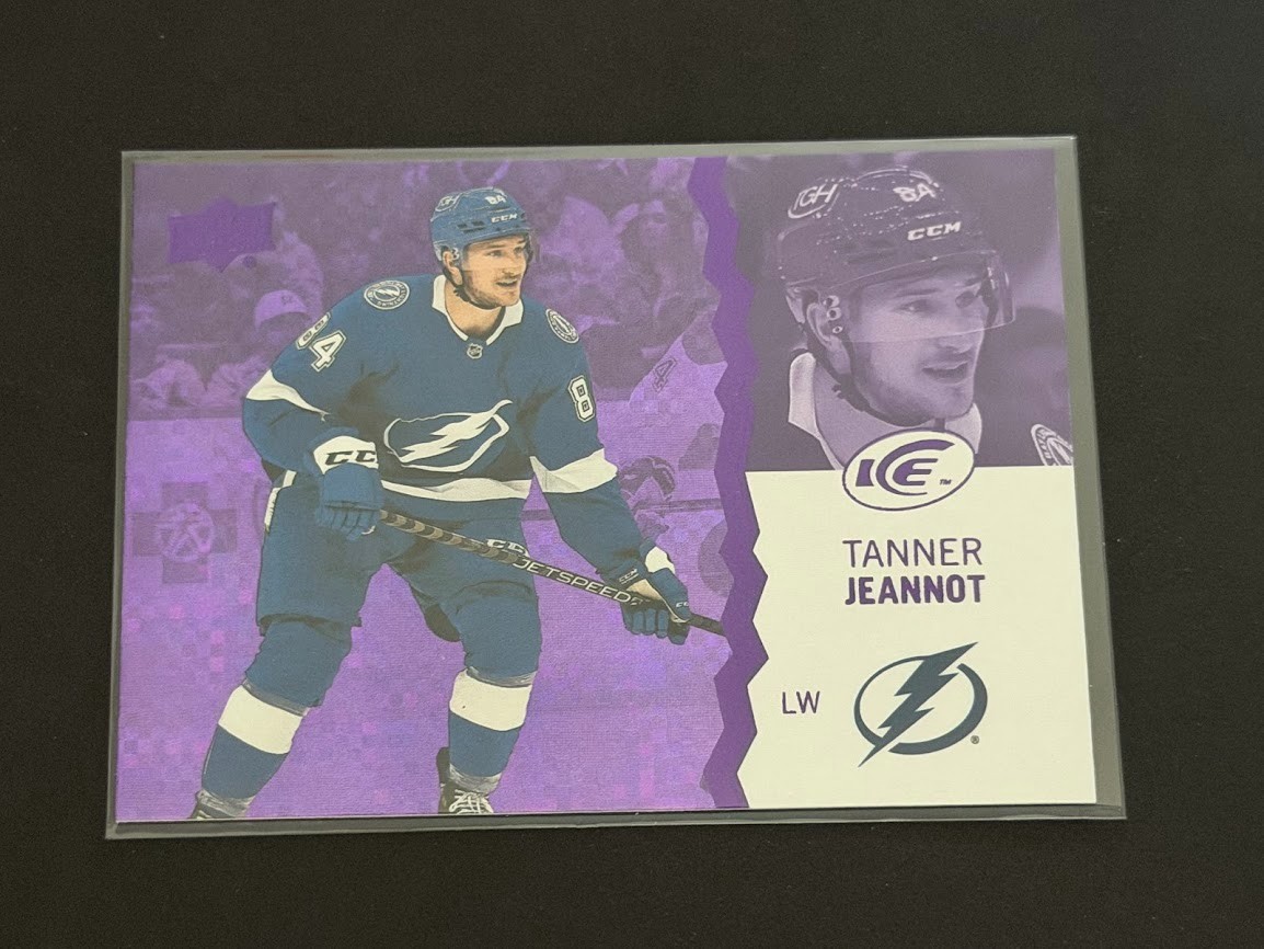 Tanner Jeannot 2023-24 Upper Deck Ice Hockey Purple Card # 52