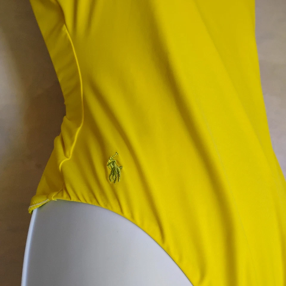 Polo Ralph Lauren Traje de Baño Pequeño Una Pieza Elastizado Poni Playa Brillante Viaje Nuevo Foto 3 de 4