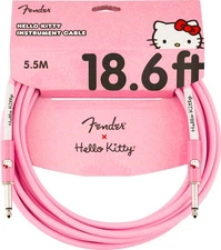 Fender X Hello Kitty Official 18.6' ft Instrument/Guitar Cable, Pink