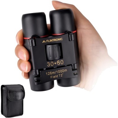 Leichtes Mini-Fernglas 30x60 für Erwachsene - HD Optik, Schwarz