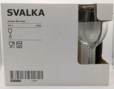 IKEA SVALKA Weinglas 6er Pack, 30cl, Asa grau