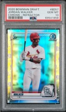 2020 Bowman Draft Chrome Jordan Walker BD57 Refractor PSA 10 1st
