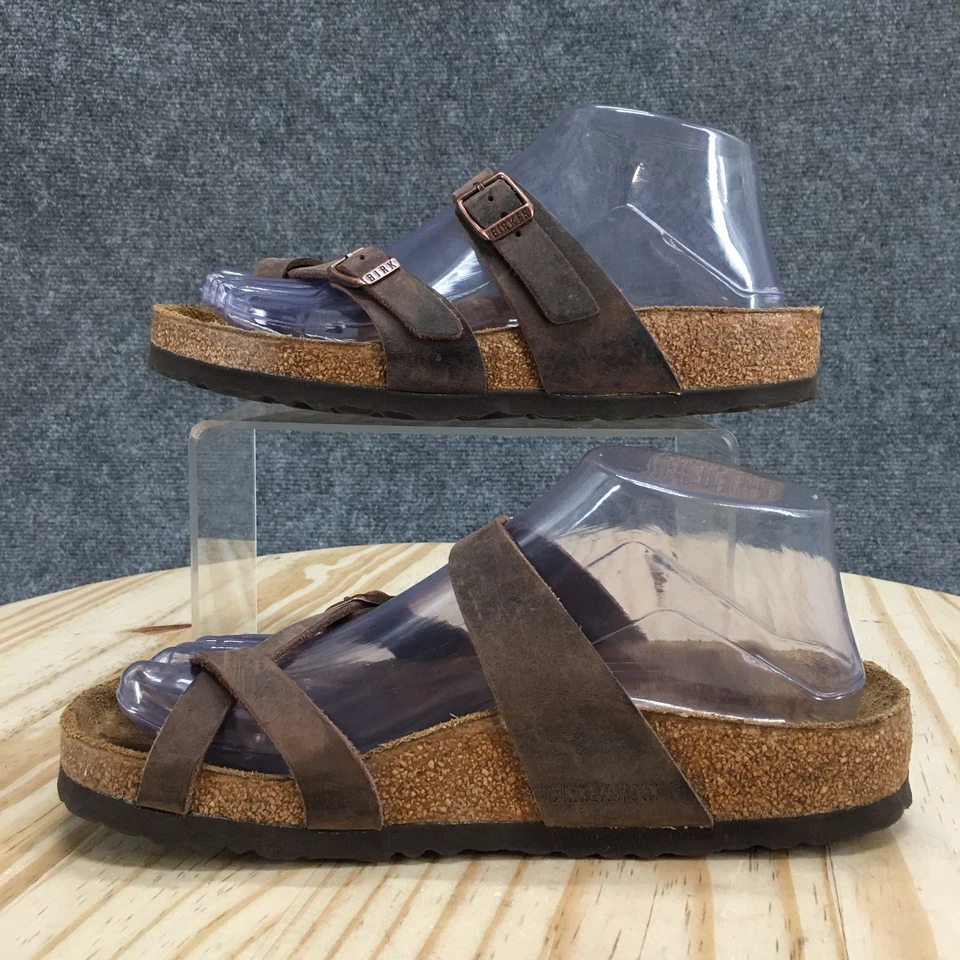 Sandalias Birkenstock Mujer 37 Mayari Informales Sin Cordones Chanclas Cuero Marrón Foto 2 de 4