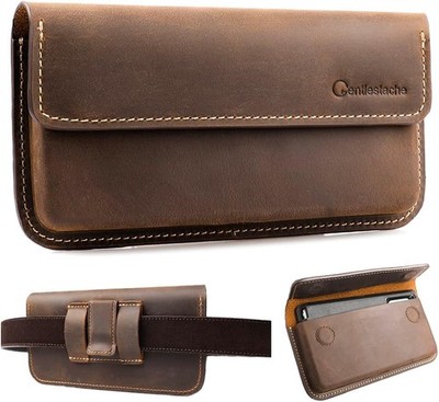 X-Large Leather Phone Holster for iPhone 14 Pro Max and Galaxy S23 Ultra/S23 Plu