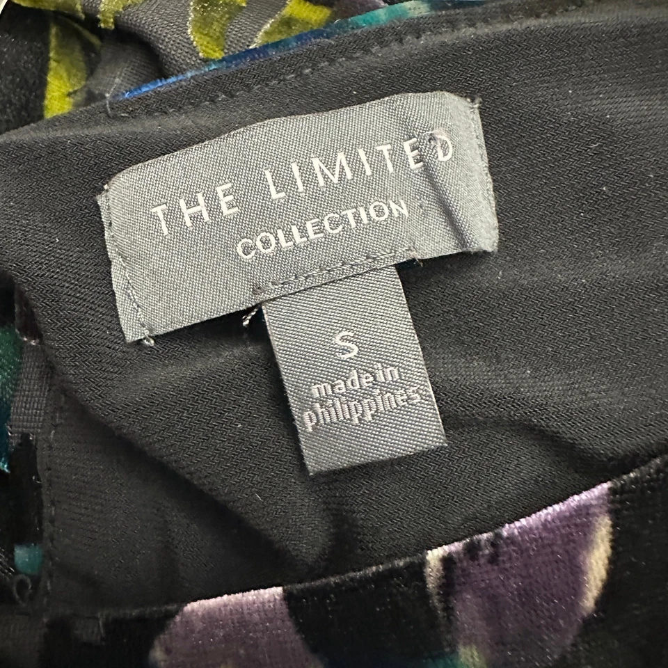 Vestido de terciopelo The Limited Collection para mujer talla S oscuro floral caprichoso Foto 4 de 4