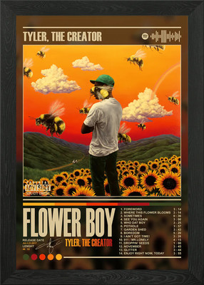 Tyler, der Schöpfer - Blumenjunge gerahmtes Wandbild Poster Leinwanddruck Bild