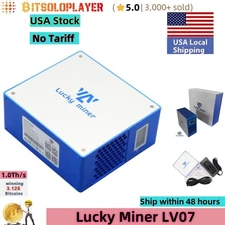 USA Stock* Lucky Miner LV07 Bitcoin Solo Miner 1.0Th/s SHA-256 BTC Lottery Miner