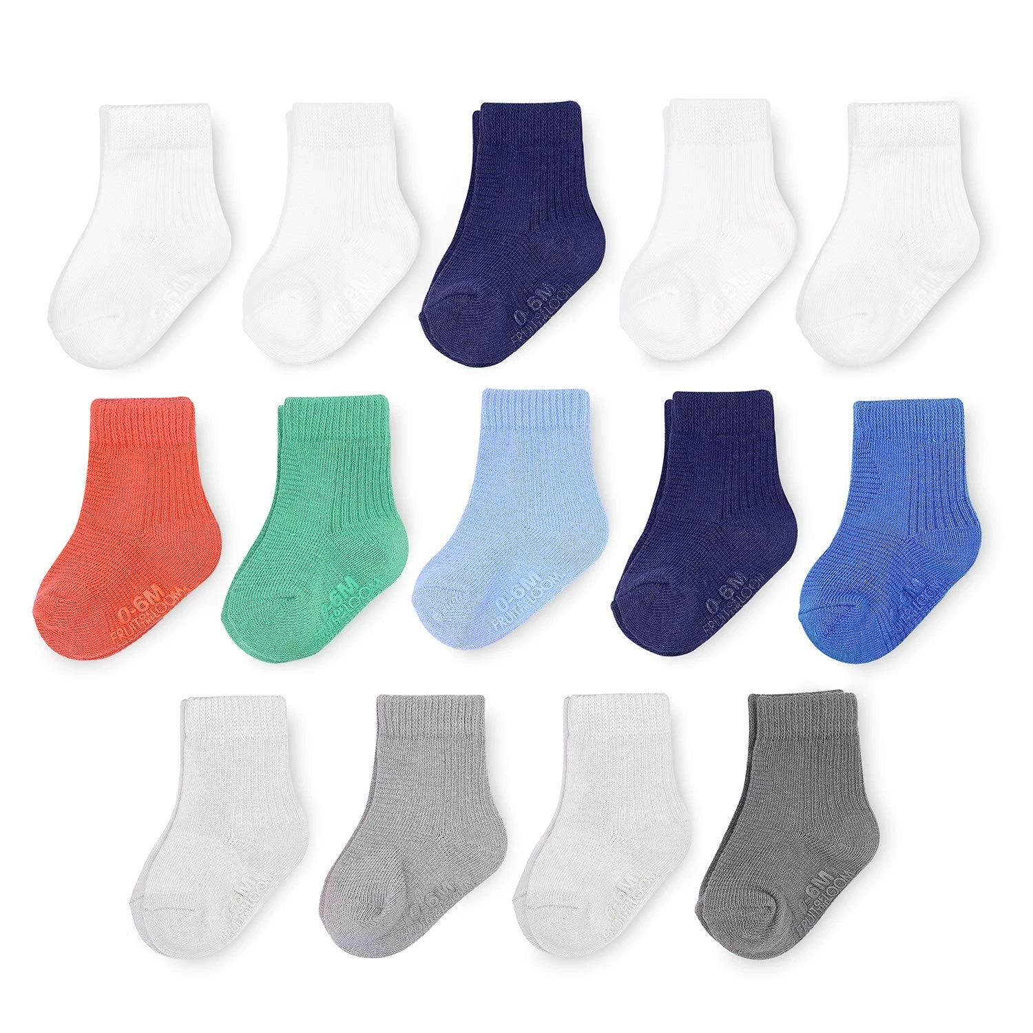 Baby 14-Pack Grow & Fit Flex Zones Cotton Stretch Socks - Unisex Girls Boys 2...
Opens in a new wind
