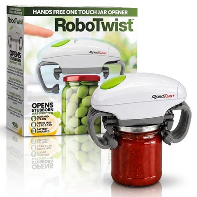 Automatic Electric Jar Opener - Deluxe Hands-Free Kitchen Gadget, Works on All S