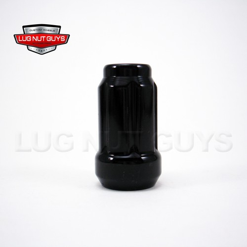 20 Black Tuner Spline Drive Small Diameter Bulge Acorn Lug Nuts 7/16-20 & 1 Key - Picture 3 of 4