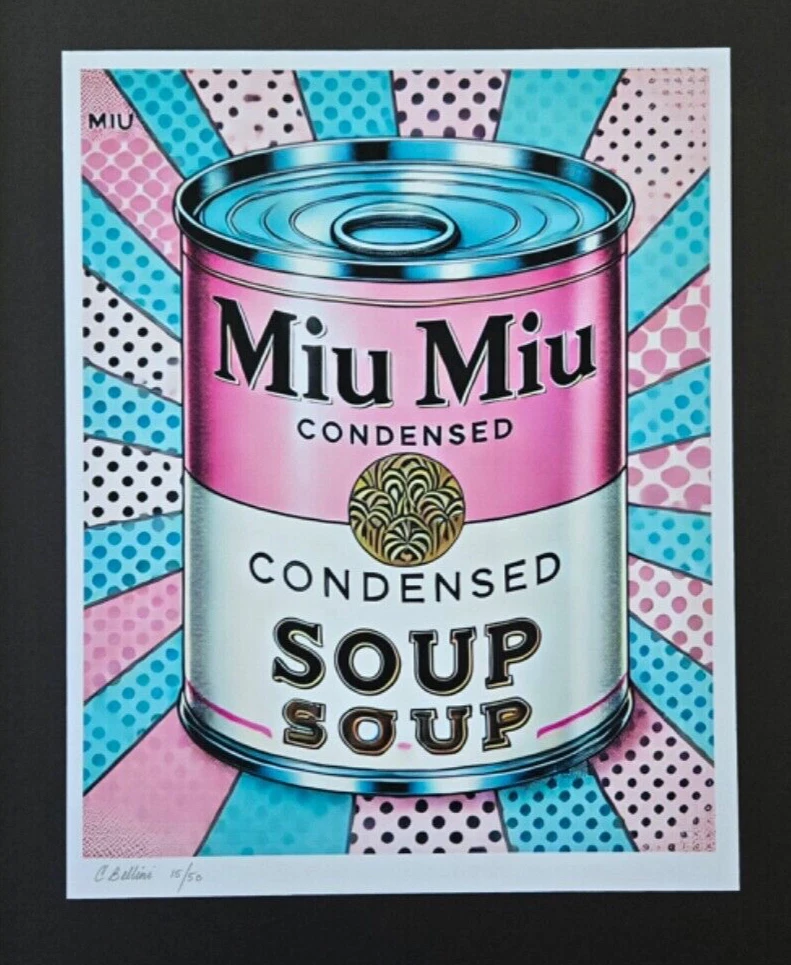 CHIARA BELLINI + ZUPPA MIU MIU firmata a mano stampa autentica ✅ COA