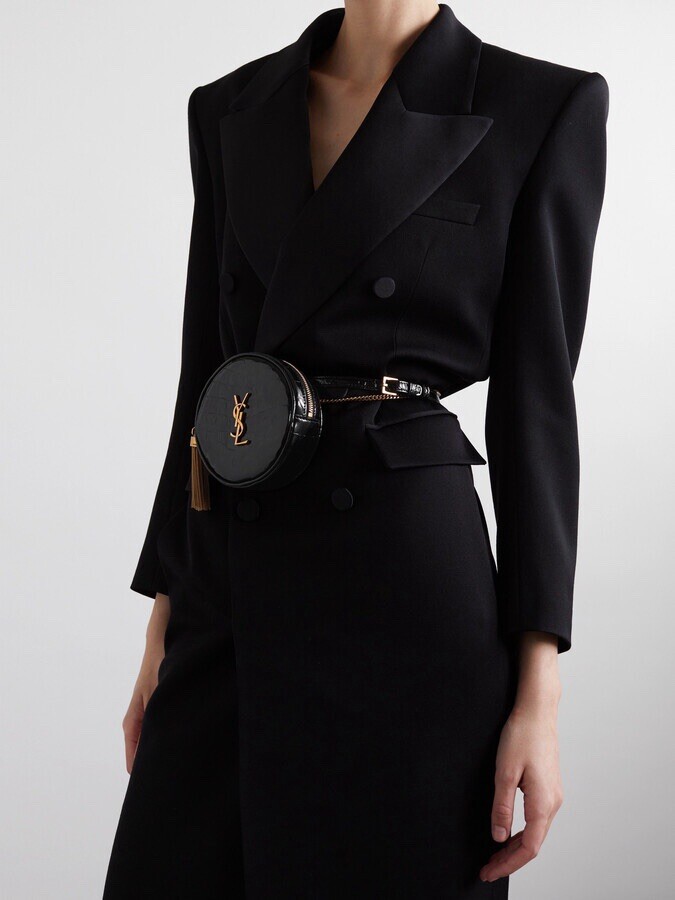 Saint Laurent Croc Borsa da cintura