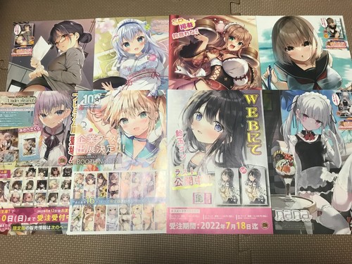 Lot 8!!Doujinshi Cute Girl Manga Anime Poster Chirashi Flyer set 22.07 MaiWaifu2