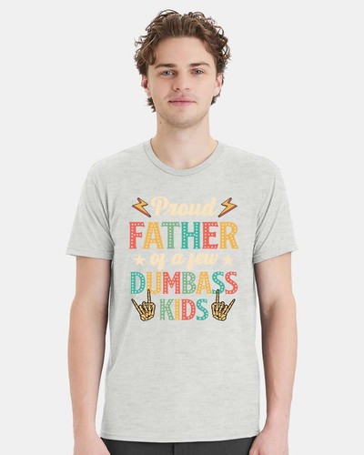 Camiseta Día del Padre - Orgulloso Padre de unos pocos idiotas Niños Impreso Papá Regalo Camiseta - Imagen 8 de 18