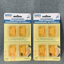 Gonzo Natural Magic Garbage Oder Eliminator 4 count Pack 2 Package Lemon Scent