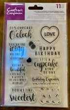 Crafter's Companion SWEET TREAT ACCESSORIES Stamp Set - NEW