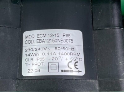 Motore ELCO MOD.MCE 12-15/121 &ndash; 1300Rpm, 12/18W, Cod. ECB12NA036, Con Ala E Anello
