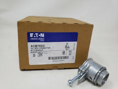 EATON - Crouse Hinds Series - ACB75DC - 3/4'' Box Connector with saddle