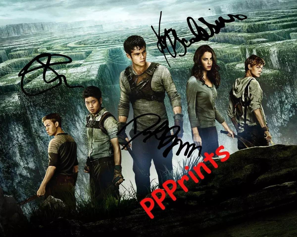 THE MAZE RUNNER CAST SIGNED AUTOGRAPHED 10X 8 RE - PHOTO PRINT O'Brien  Poulter