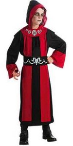 Deluxe-Gothic-Dark-Lord-Boys-Red-Black-Robe-Costume-Rubies-881448