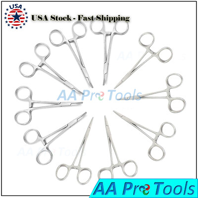 Piercing Tweezers 5.5 Curved Locking Hemostat Forceps - Stainless Steel Surgical/Dental/Piercing Tool Stainless Steel Forceps