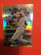 2017 Bowman Chrome Alex Bregman Gold Refractor Base Card #/50 Astros