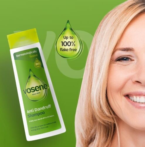 Vosene Anti-Dandruff Shampoo 300ml Original Medicated Itchy Scalp Pack of 3 - Picture 3 of 9