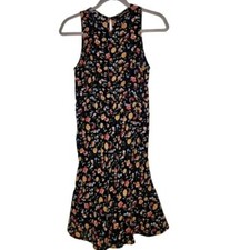 J.Crew Women's Blue Mercantile Ruched-waist Dress In Vintage Floral Key Hole 4