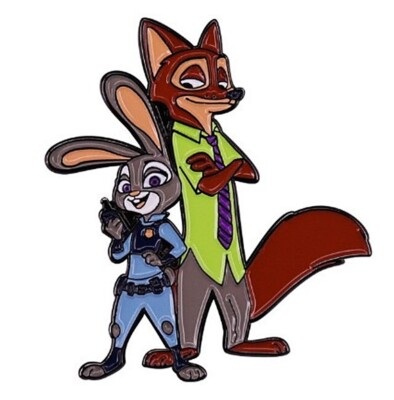 Zootopia Characters Metal Enamel 1 Inch Tall Pin | eBay