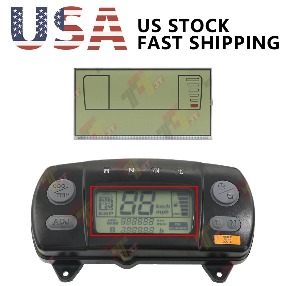 Display for Honda TRX650FA Rincon Speedometer Gauge Cluster Repair Foto 3 de 4