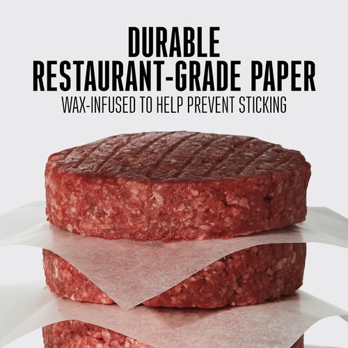Hamburger Patty Paper 5.5” x 5.5” Squares Waxed Durable & Restaurant Separat... - Picture 6 of 7