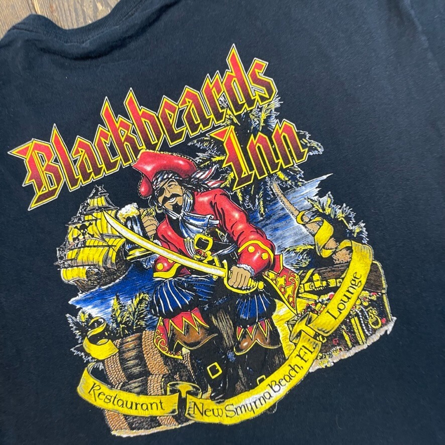 Blackbeards Inn T-Shirt Mens Florida Restaurant Graphic Tee, Black 2XL image 5