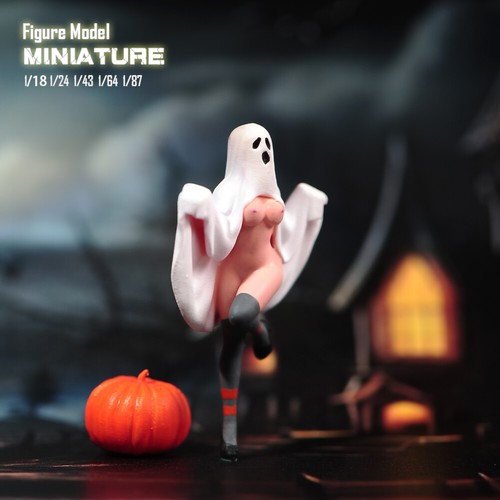 1/18 1/24 1/43 1/64 Halloween Sexy Ghost Girl Miniatures Figure For Car Vehicles - Picture 5 of 7