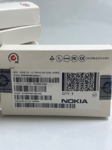 (LOT 6 PCS) Nokia 3HE00028CAAA01 SFP-GIGE LX-LC ROHS 6/6 DDM-40/85C - 第 2/6 張圖片
