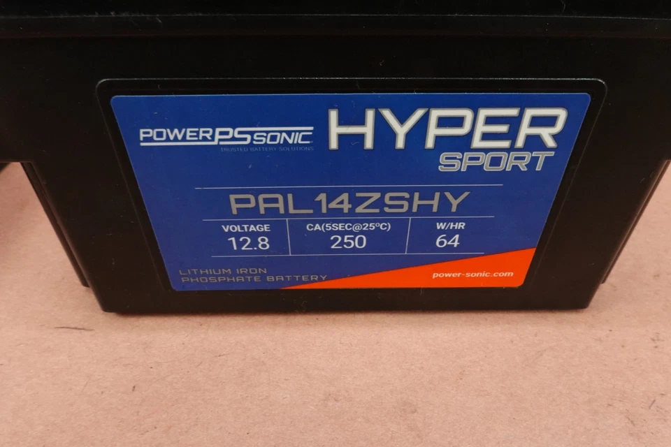 2007-2013 KAWASAKI VULCAN 900 VN900 VN900C POWER-SONIC BATTERY - Image 2 of 4