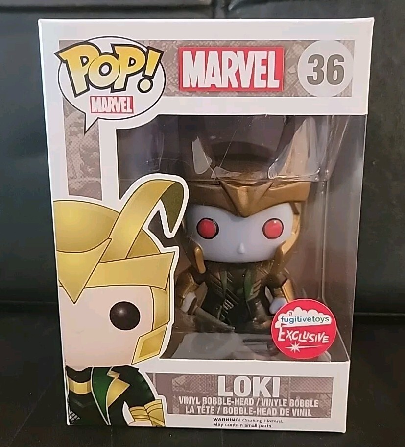 Funko Pop! Marvel Loki #36 Juguetes Fugitivos Exclusivo Bóveda/Protector
